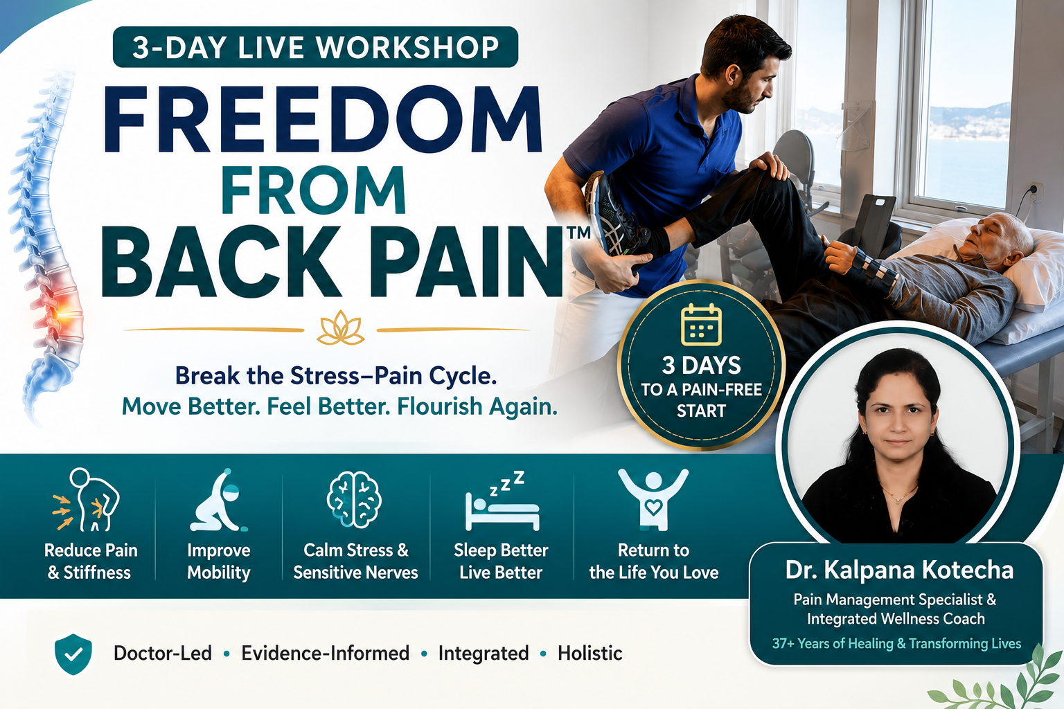 3-DAY FREEDOM FROM BACK PAIN™ LIVE WORKSHOP WITH AI